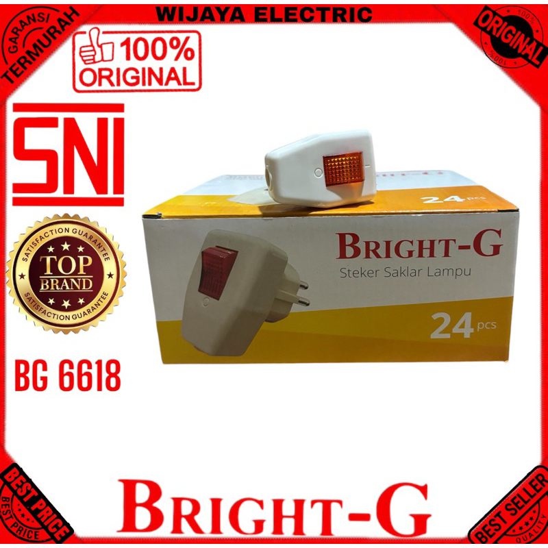 Bright G Steker Saklar lampu BG 6618
