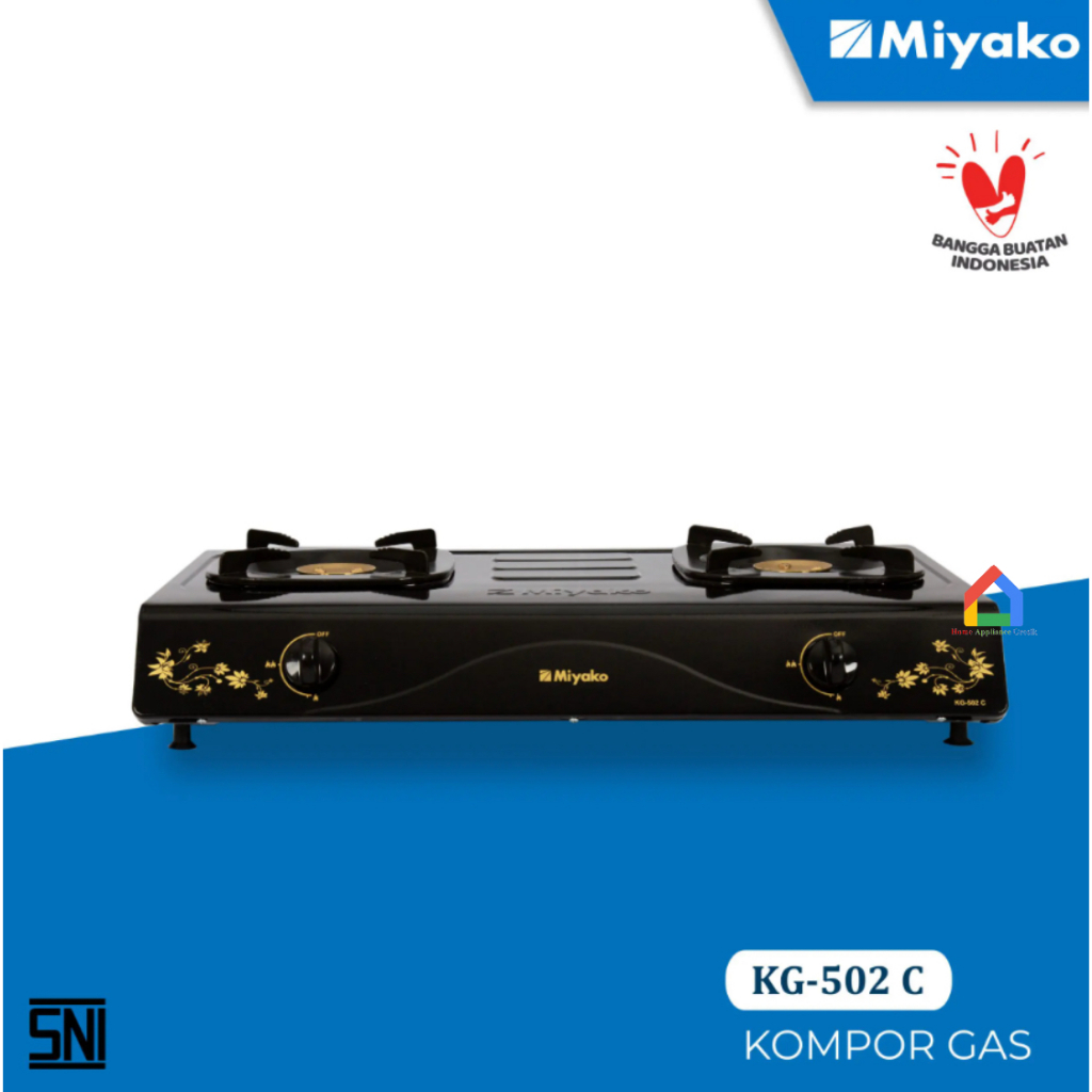 Kompor Gas Miyako 2 Tungku KG 502C / Miyako Kompor KG502C