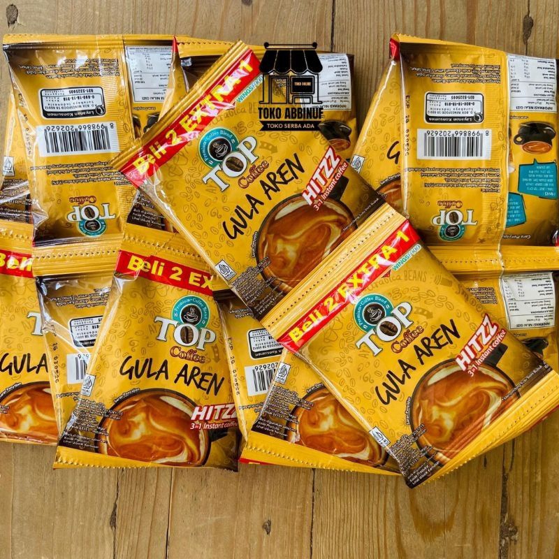 

LIVE EXTRA -TOP COFFEE GULA AREN 1 RENCENG ISI 15 SACHET