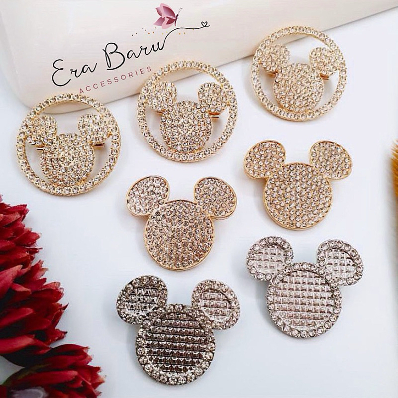 Brooch Buttonscarves X Disney KW / Bros Mickey / Bros B X Disney / Bros Hijab / Peniti Hijab / Bros 