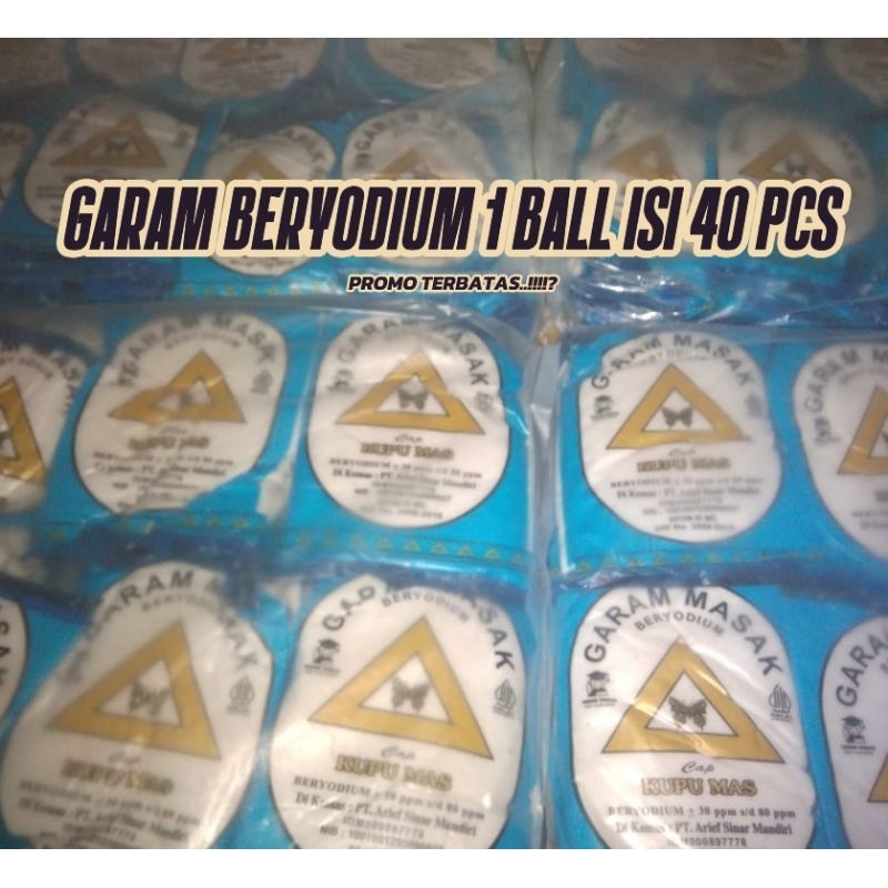 

Promo!!! Garam Masak Beryodium 40 pcs/Ball