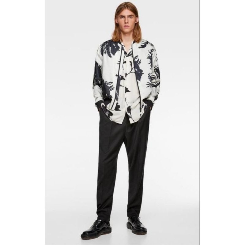 bomber zara man floral