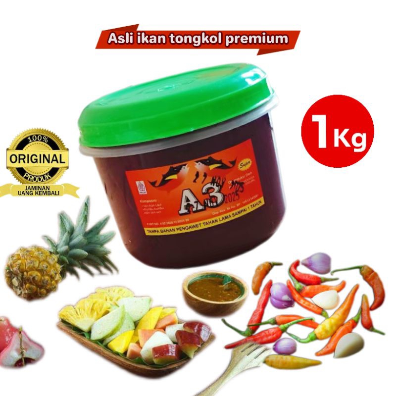 

petis hitam ikan tongkol A3 premium 1kg / petis saripati ikan tongkol khas madura kualitas super