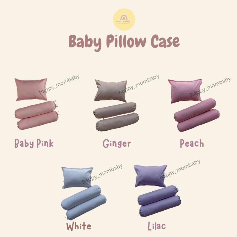 Sarung bantal bayi polos sarung bantal bayi set guling
