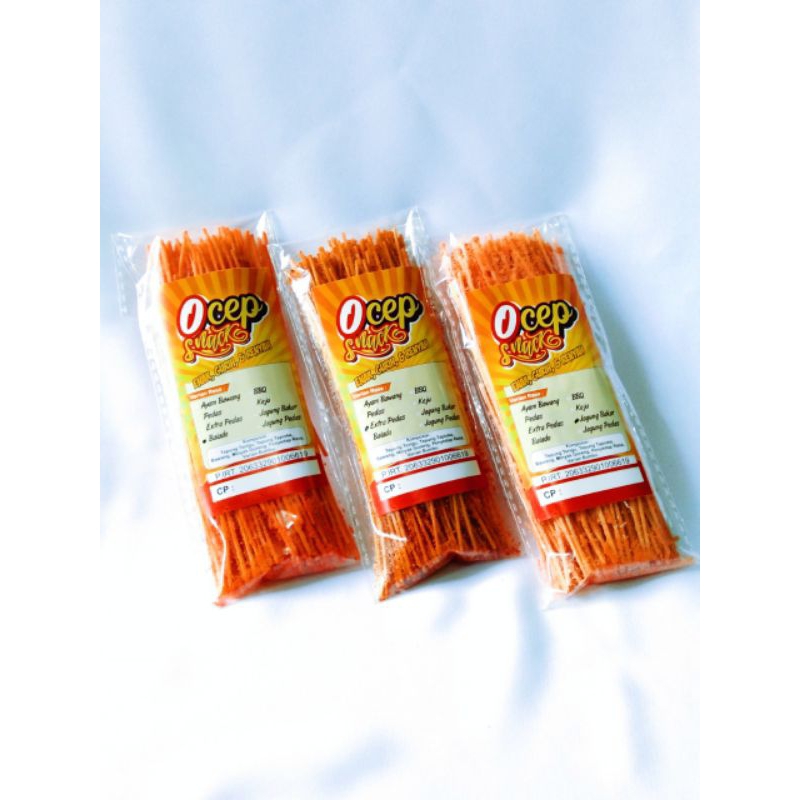 

Mie lidi paket 20 bungkus 9 varian rasa / mie lidi ocep snack