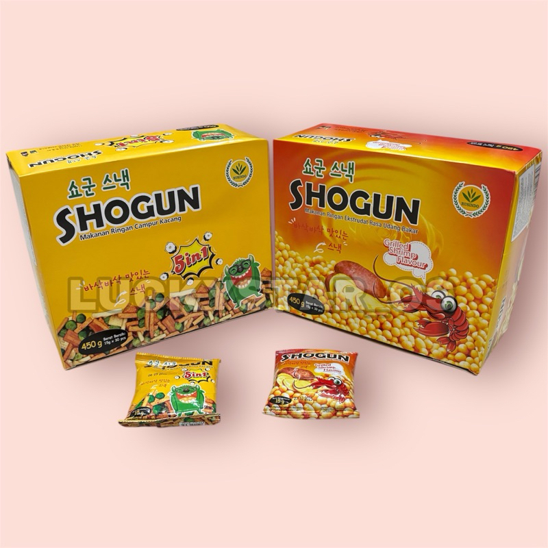 

SHOGUN GRILLED SHRIMP (SHOGUN UDANG BAKAR) / SHOGUN MIX KACANG 5in1 ISI 30 BUNGKUS