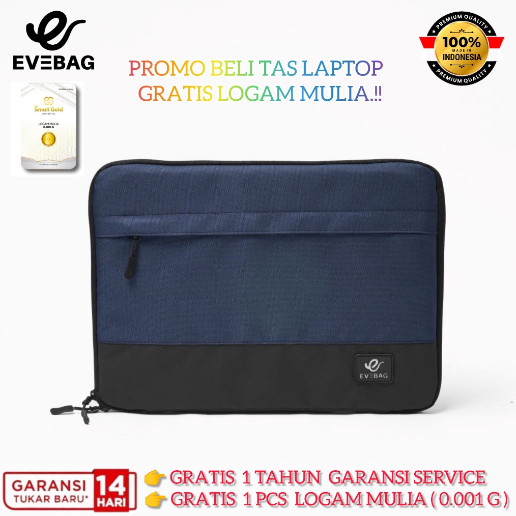 KODE A72L EVEBAG LV Tas Laptop Softcase Sleeve Cover Pelindung Sarung Case Laptop Notebook Komputer 