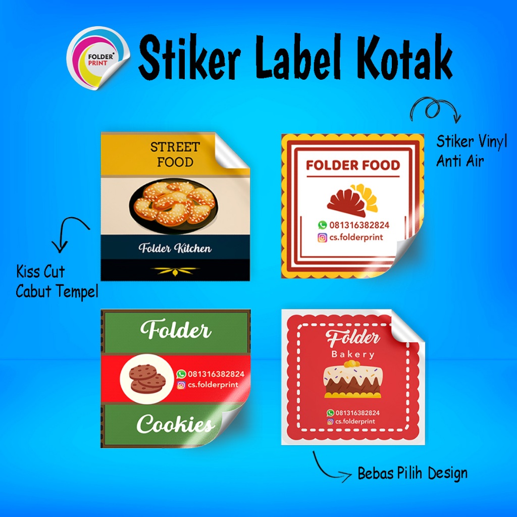 

Stiker Label Kotak Vinyl Anti Air Custom Kemasan Produk