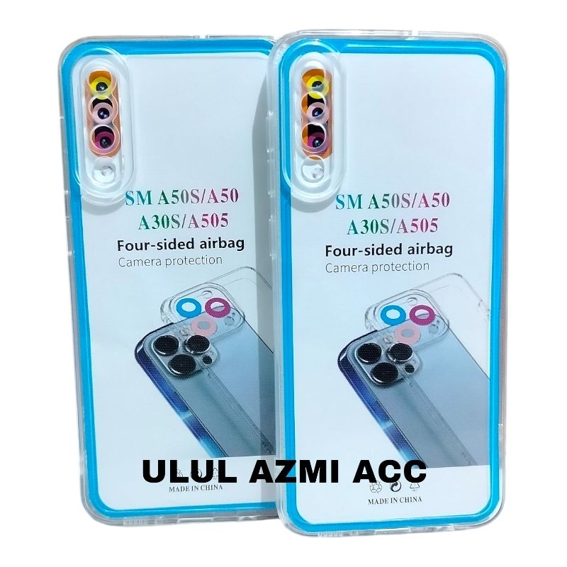 Case Bening Airbag Samsung A50 A50S A505 A30S Softcase Transparan Pelindung Kamera