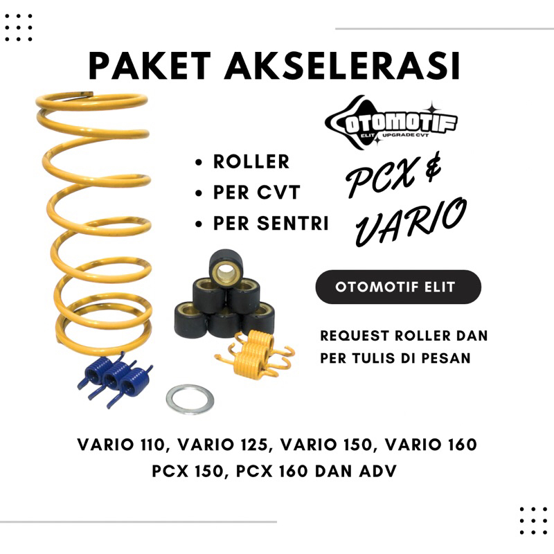 PAKET UPGRADE CVT VARIO 125 150 160, PAKET KIRIAN VARIO 110