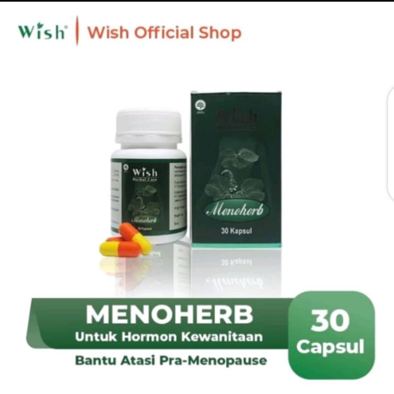 Menoherb Asli Original Suplemen Kesehatan Wanita Mengatasi Gejala Pre Menopause Dr.Boyke Wish Menohe