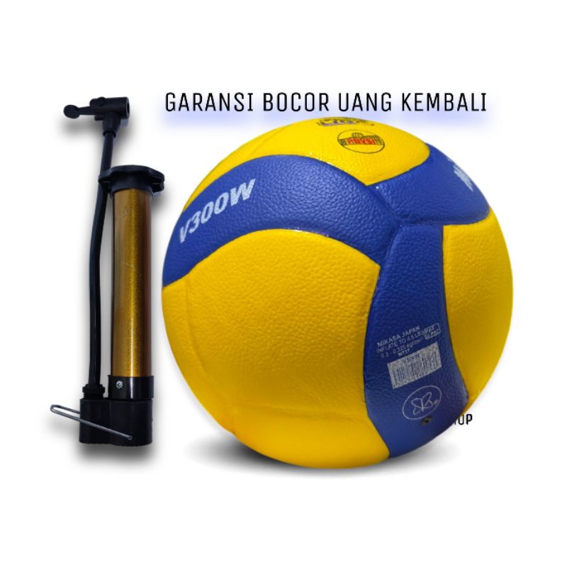 Bola Voli V300W Pres Kulit Jeruk Empuk  Size 5 Untuk Latihan Pemula