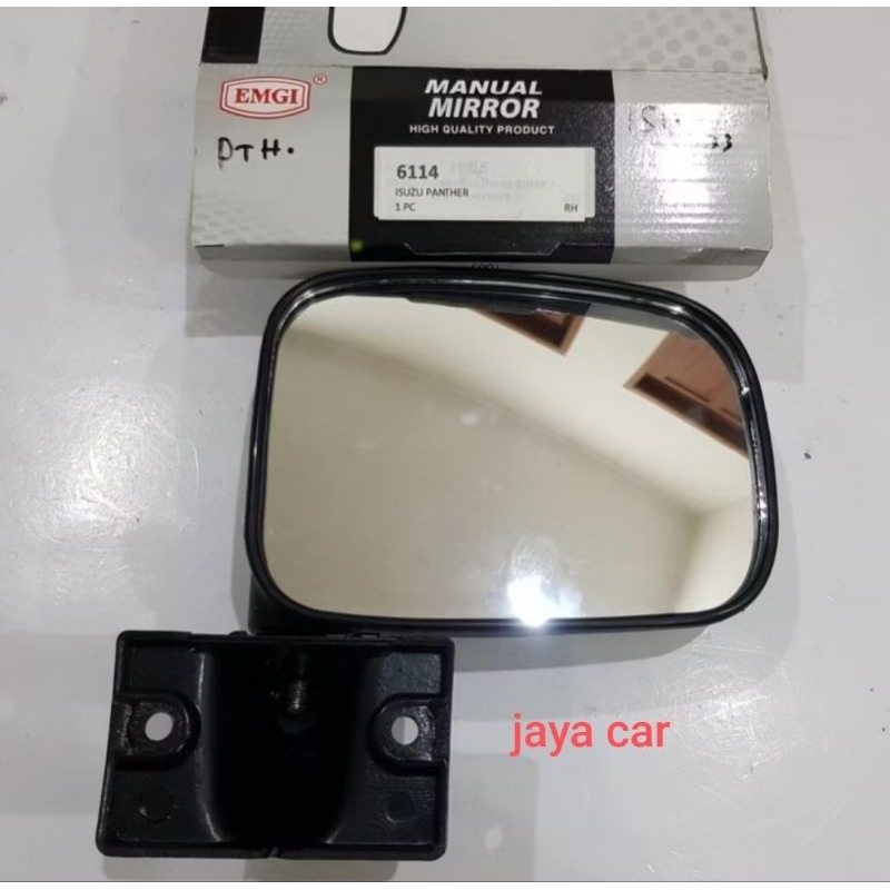 kaca spion Isuzu Panther lama / Panther kotak 2.3 / 2.5 Kanan Merk Emgi