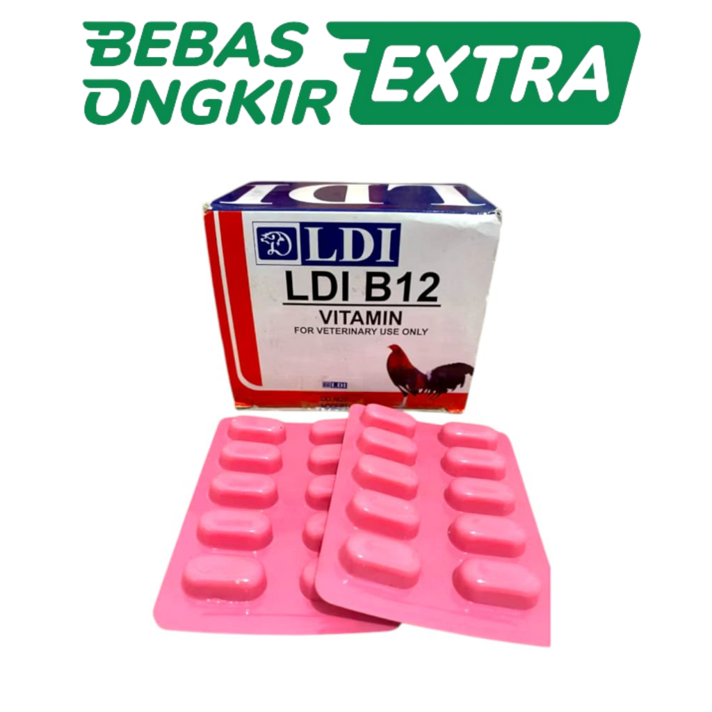 LDI B-12 ( 1 STRIP ) - Vitamin Ayam Phillipines Suplemen Ayam B12