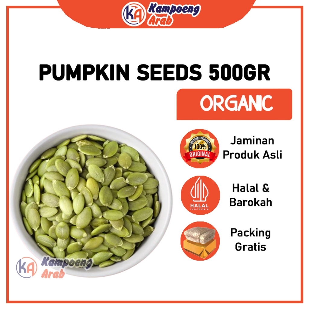 

Pumpkin Seed RAW 500gr Kualitas Premium Biji Labu Untuk Muesli Granola Trail Mix Snack Sehat Camilan