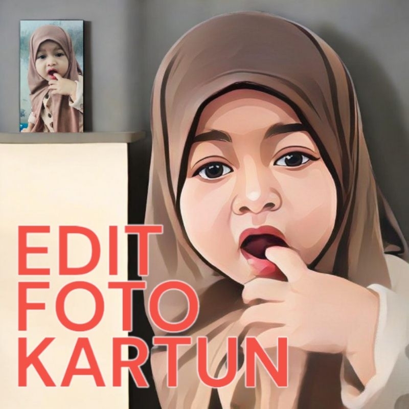 EDIT FOTO KARTUN ESTETIK