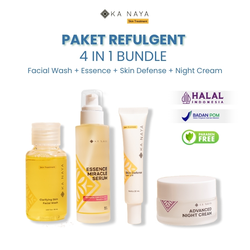 Ka Naya Paket Skincare Refulgent Paket Skincare  - Paket Skincare Pria - Paket Glowing - Serum Mence