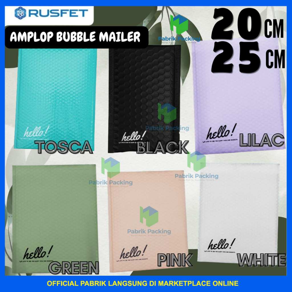 

Amplop Bubble Wrap Security Mailer Envelope Bag Bungkus Paket Premium Termurah 20 x 25 cm RUSFET /SATUAN