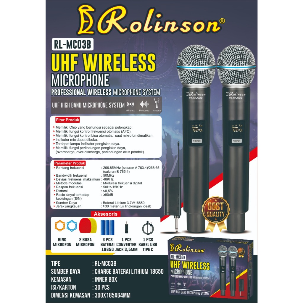 UHF WIRELESS MICROPHONE SYSTEM