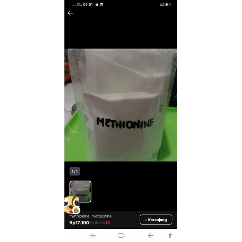 methionine, metionin suplemen ternak