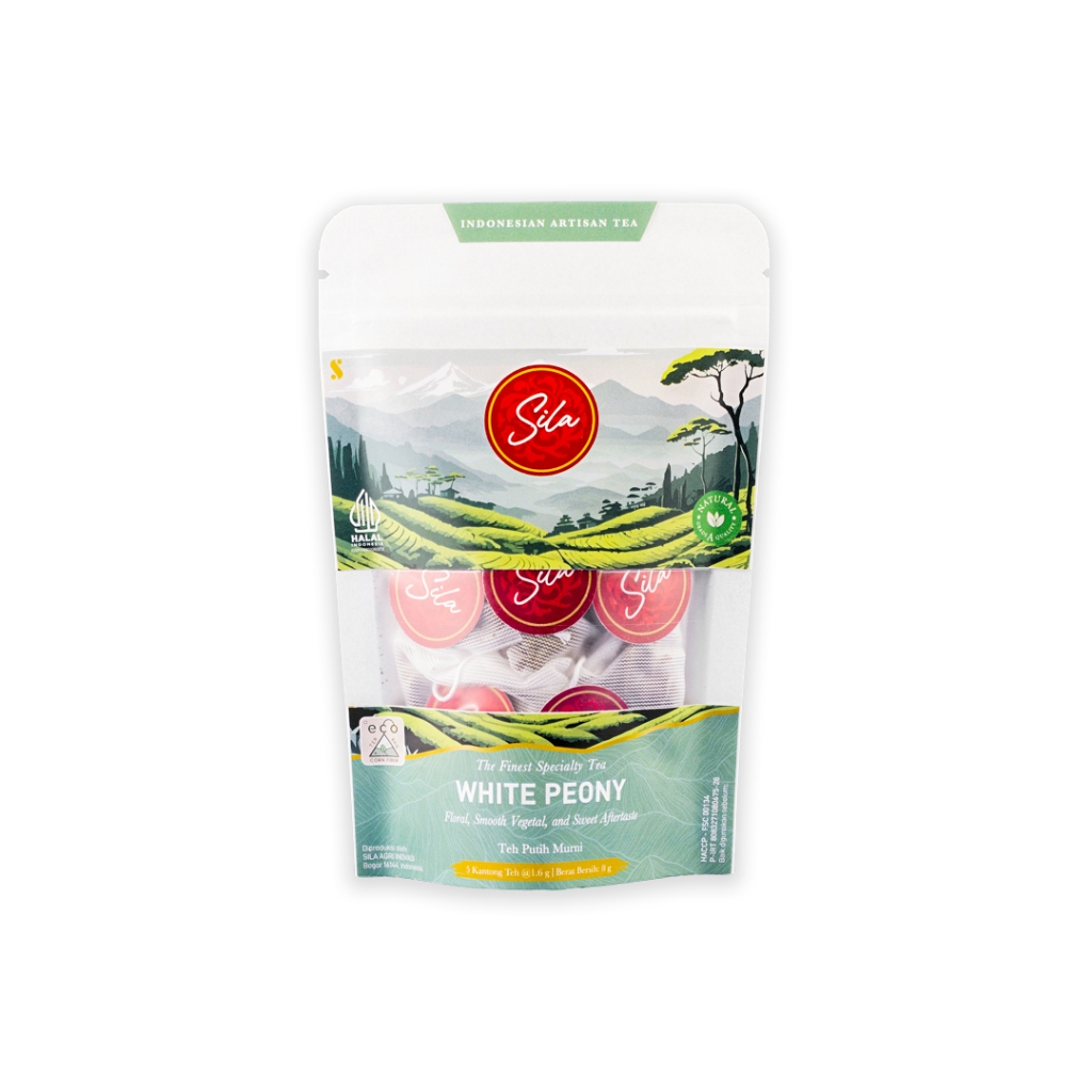 

Sila Specialty Tea - White Peony - White Kraft Pouch - Teh Premium - White Tea