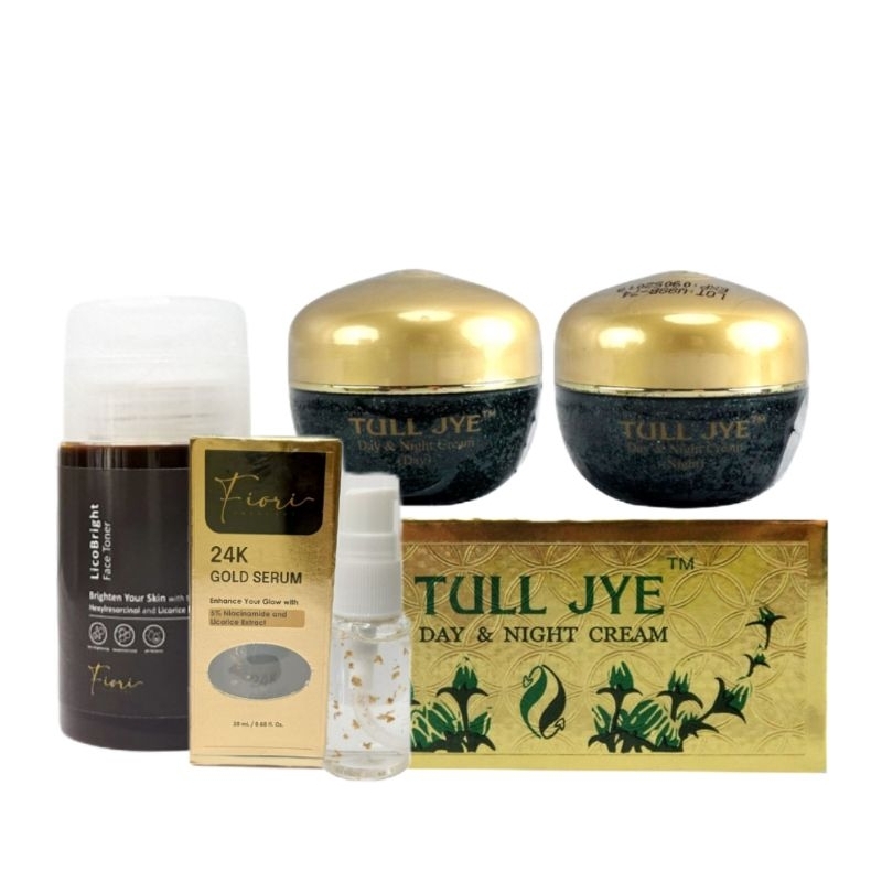 TULL JYE AB HIJAU + SERUM GOLD 24K + TONER PREMIUM (KULIT NORMAL, KERING, FLEK HITAM)