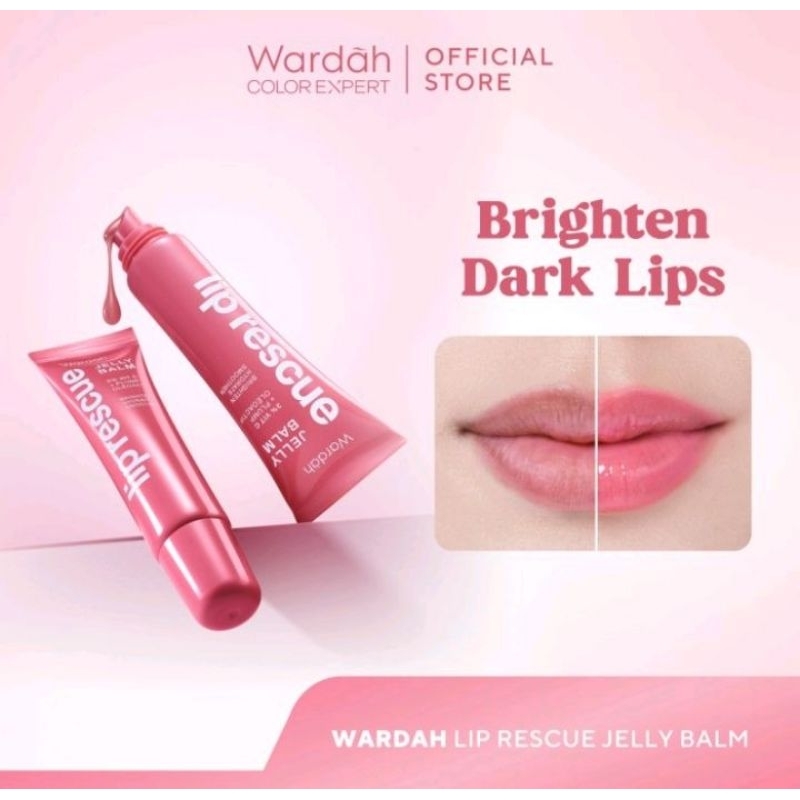 PASTI ORI‼️ NEW Wardah Lip Rescue Jelly Balm Dusty Rose 7 gram