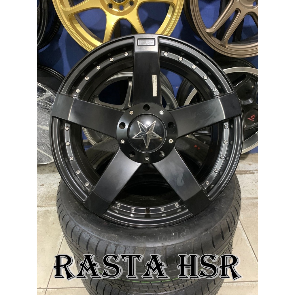 Velg HSR Rasta R17 Velg Mobil Ring 17 Lebar 7,5 ET 35 Untuk Evalia,Confero,Raize,LGX