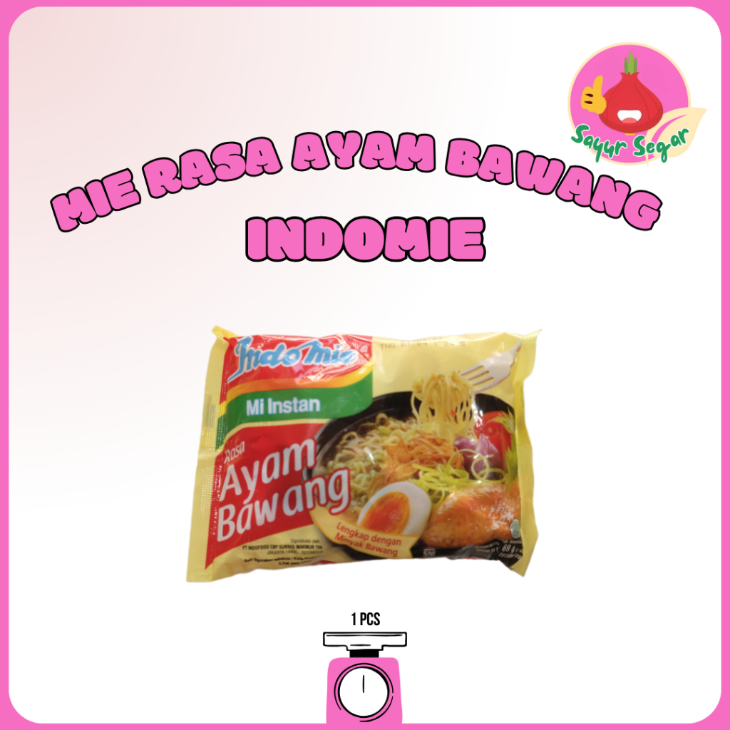 

Sayur Segar - Indomie Rasa Ayam Bawang /Indomie Rasa Kari/Indomie Rasa Soto Mie/Indomie Goreng/ Mie Instan Indomie 1 pcs