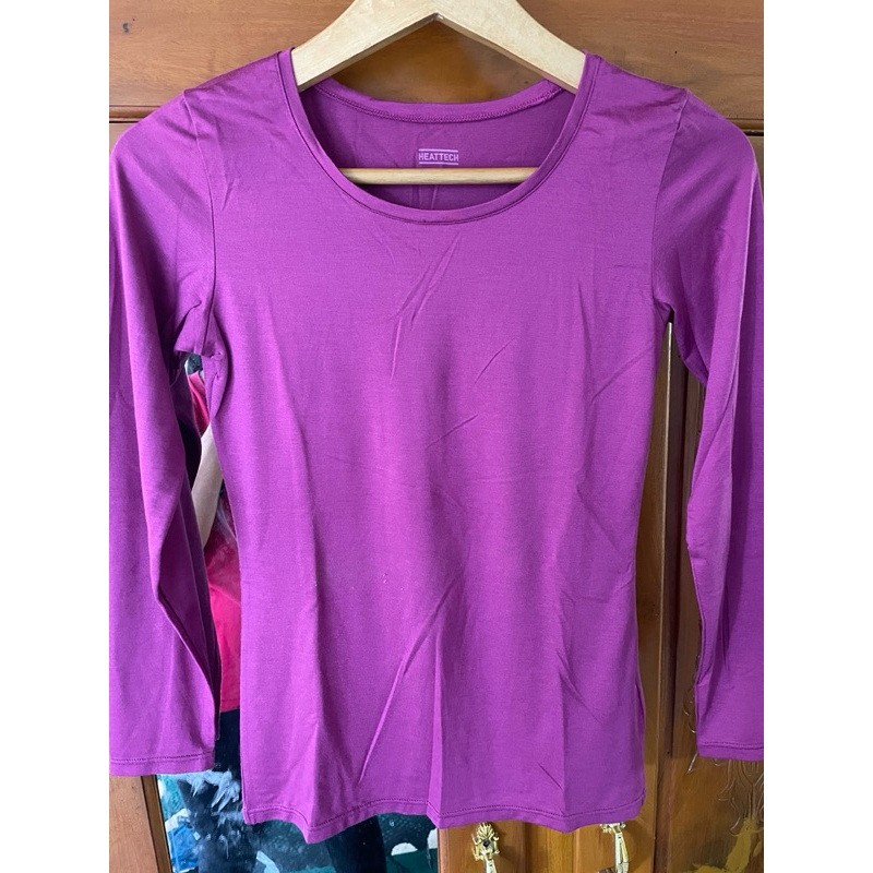 heattech uniqlo size S fuschia/fanta