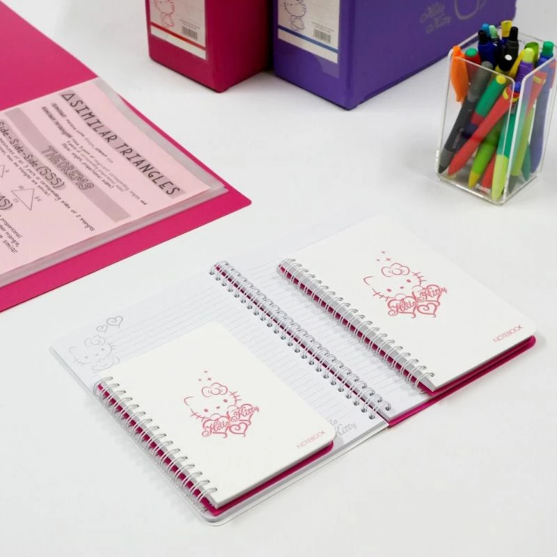 

BANTEX NOTEBOOK HELLO KITTY A5 (80 SHEETS) 8020A10HK | BUKU CATATAN BERGARIS | 80 LEMBAR