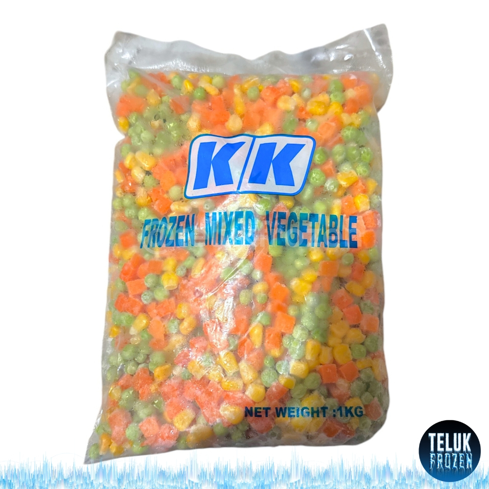 

KK frozen mix vegetable 1kg mixed vege 1 kg sayuran beku premium murah sayur campur wortel jagung polong corn