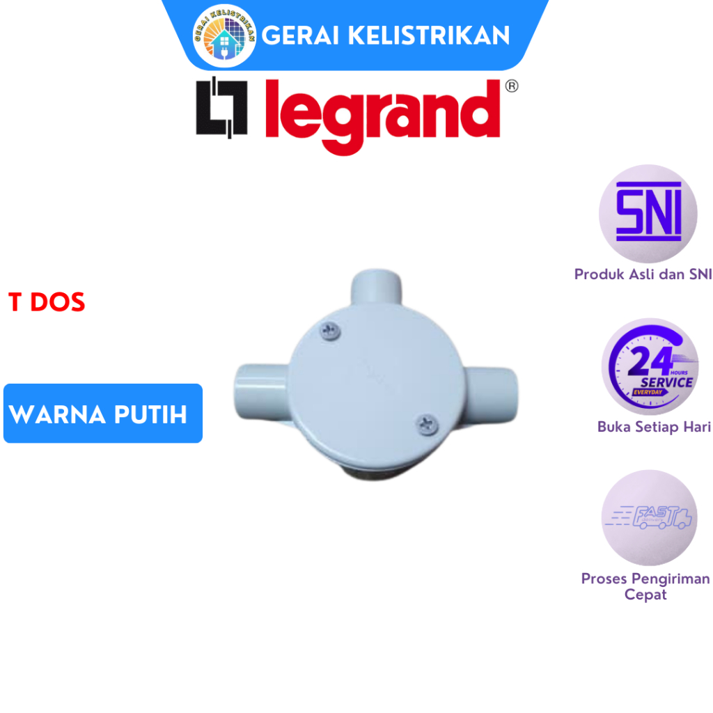 LEGRAND T DOOS - WARNA PUTIH