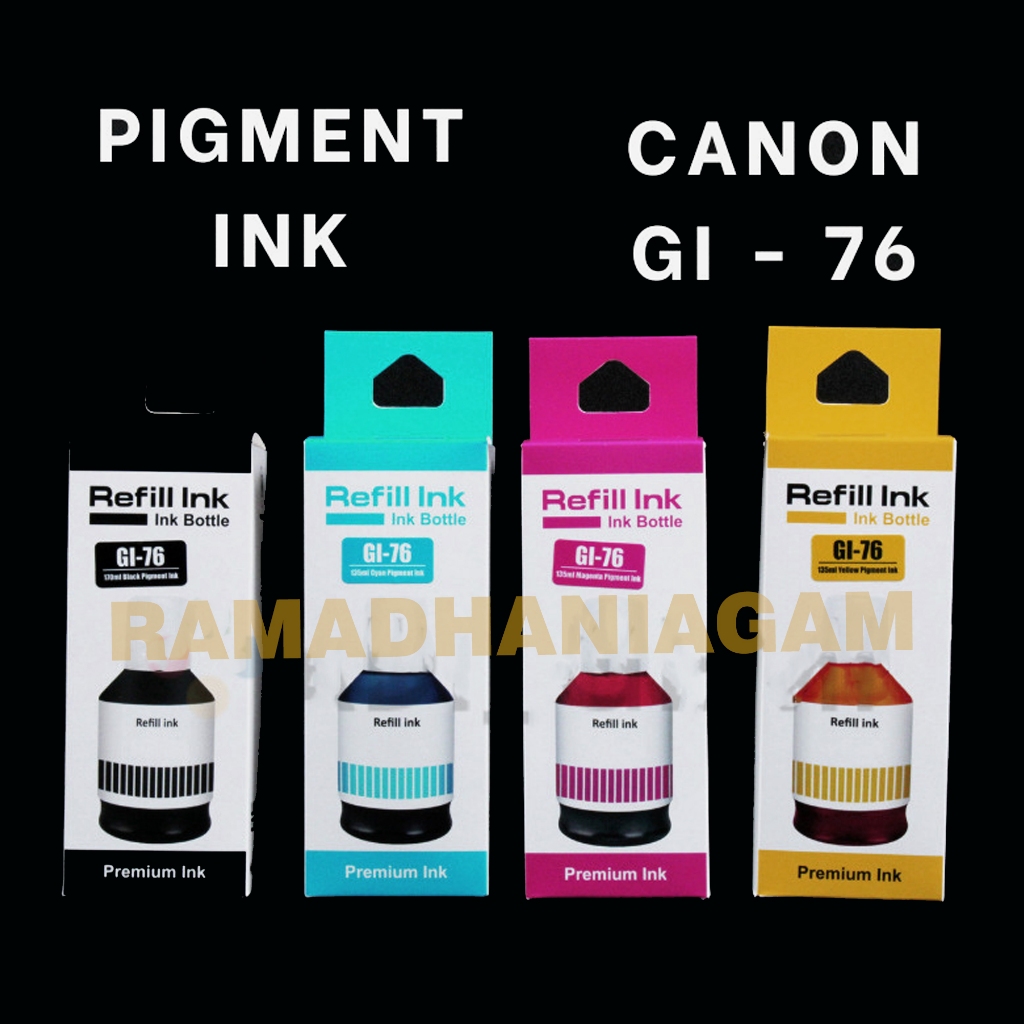 Canon Tinta PIGMENT GI-76 B-170ml CMY-135ml - GX7070 GX6070