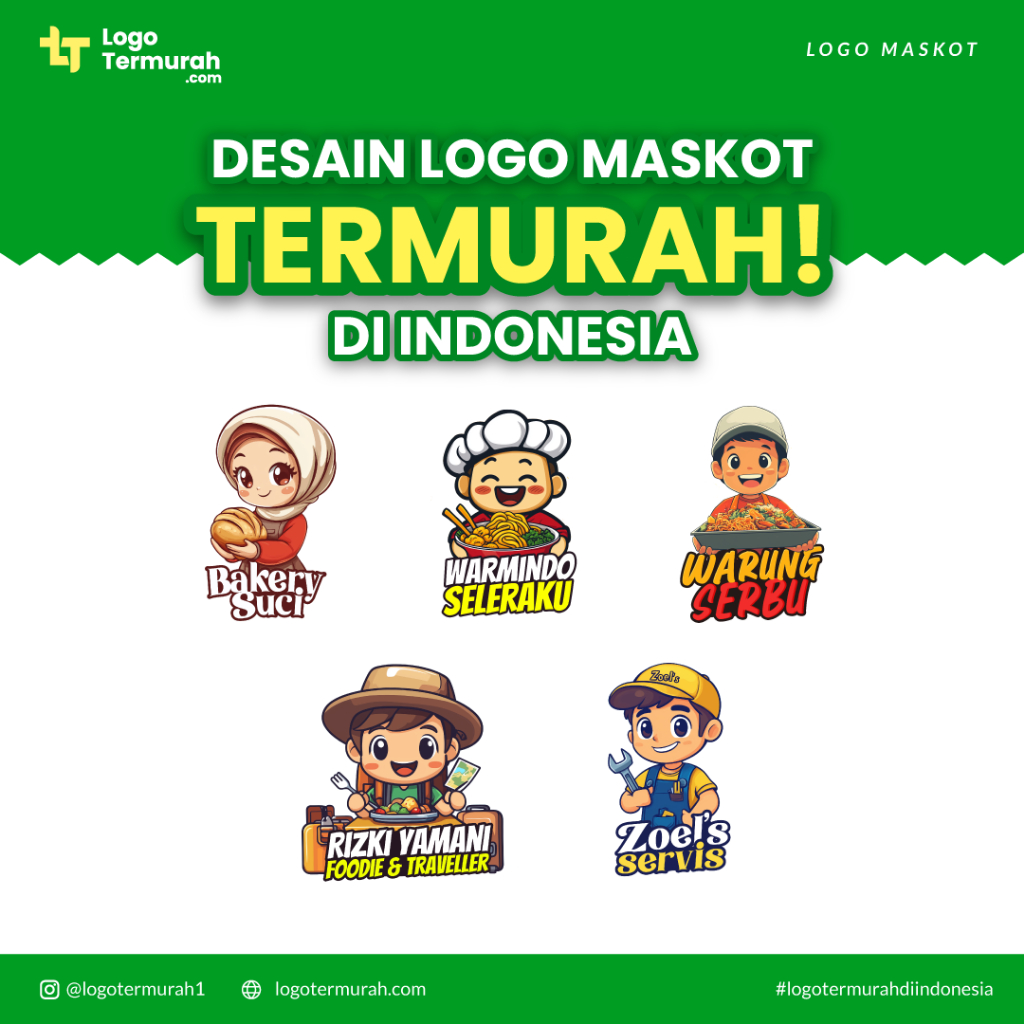 Logo Maskot - Jasa Desain Logo, Desain Logo Maskot, Maskot Usaha, Produk, Jasa Logo, Maskot Keren, D