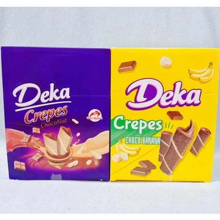 

[Perbox isi 12] Deka Crepes Choco Nut / Choco Banana isi 12 pcs @10gr