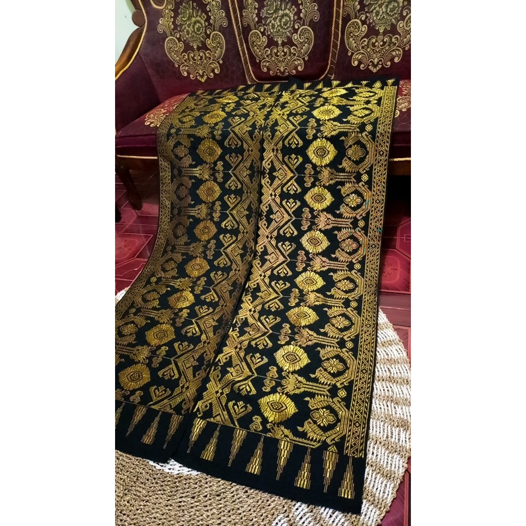 songket motif jokowi original tenun lombok sasak handmade