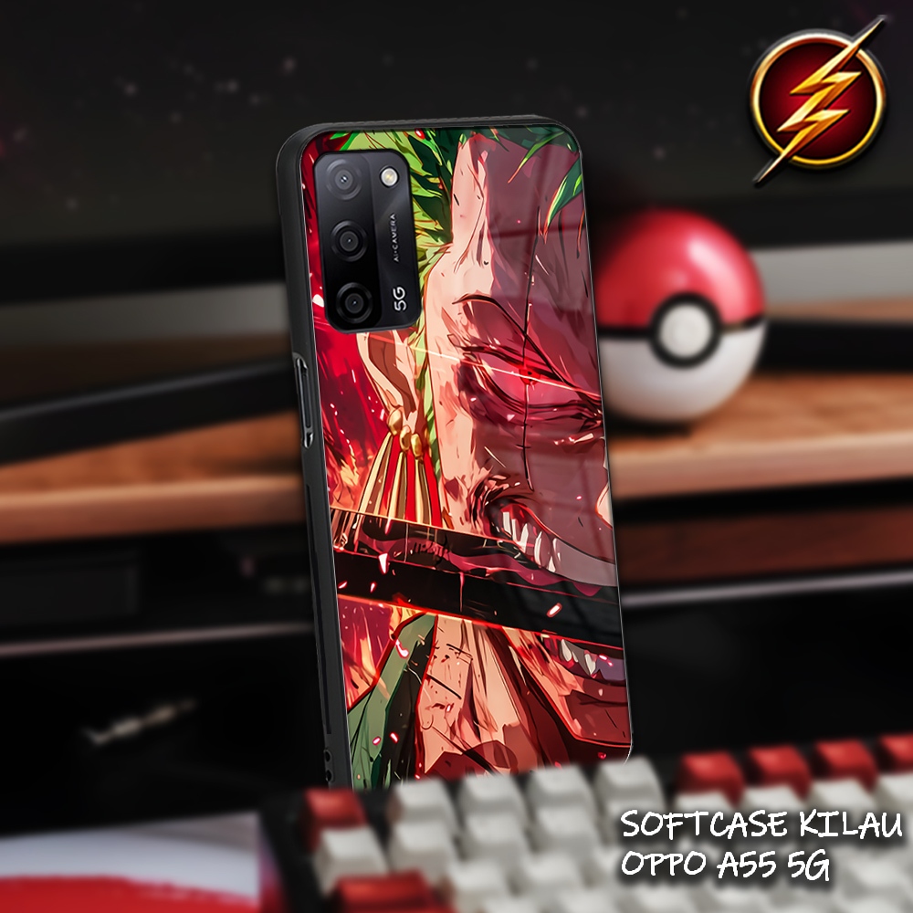 SC14 Softcase Kilau OPPO A55 | Casing Silicon Mika | Kesing Oppo A55 Zoro | Case Oppo Keren Aestetic