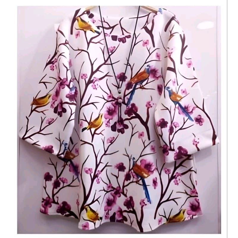 BAJU JUMBO XXXL - SAKURATIC BLOUSE SCUBA