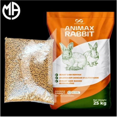ANIMAX RABBIT FOOD Repack 1kg / Makanan Kelinci ANIMAX