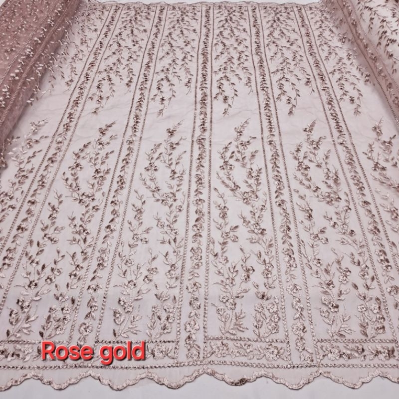 BAHAN/ KAIN TULLE  ORGANZA BORDIR  MOTIF SUMBA/ KEBAYA WANITA/GAUN DRESS