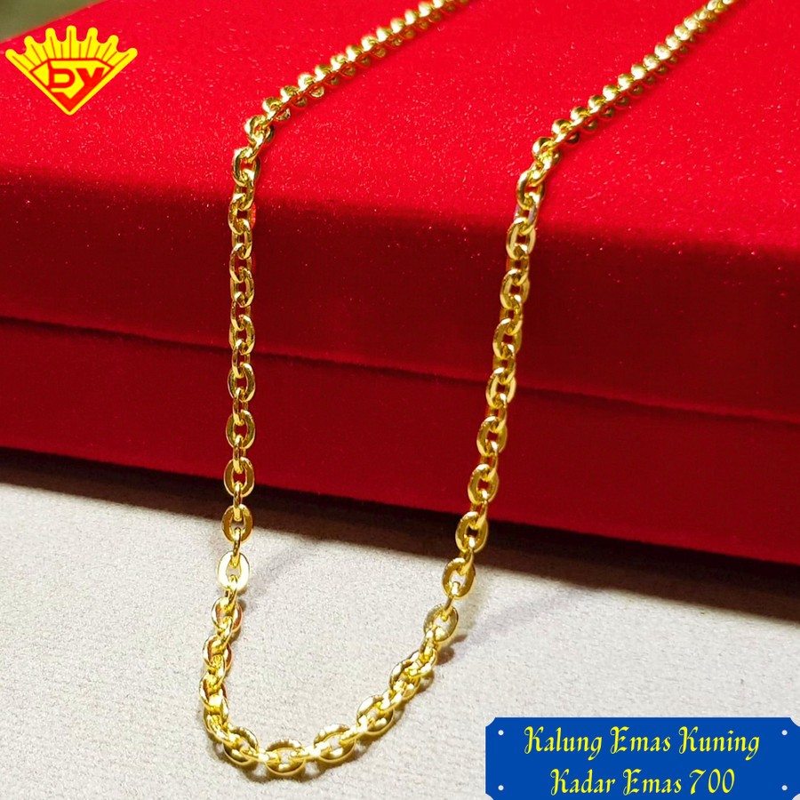 Kalung Rantai Emas Kuning Kadar Emas 700
