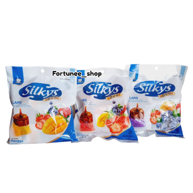 Silkys Duo / Pudding Silkys / Puding Lapis Buah