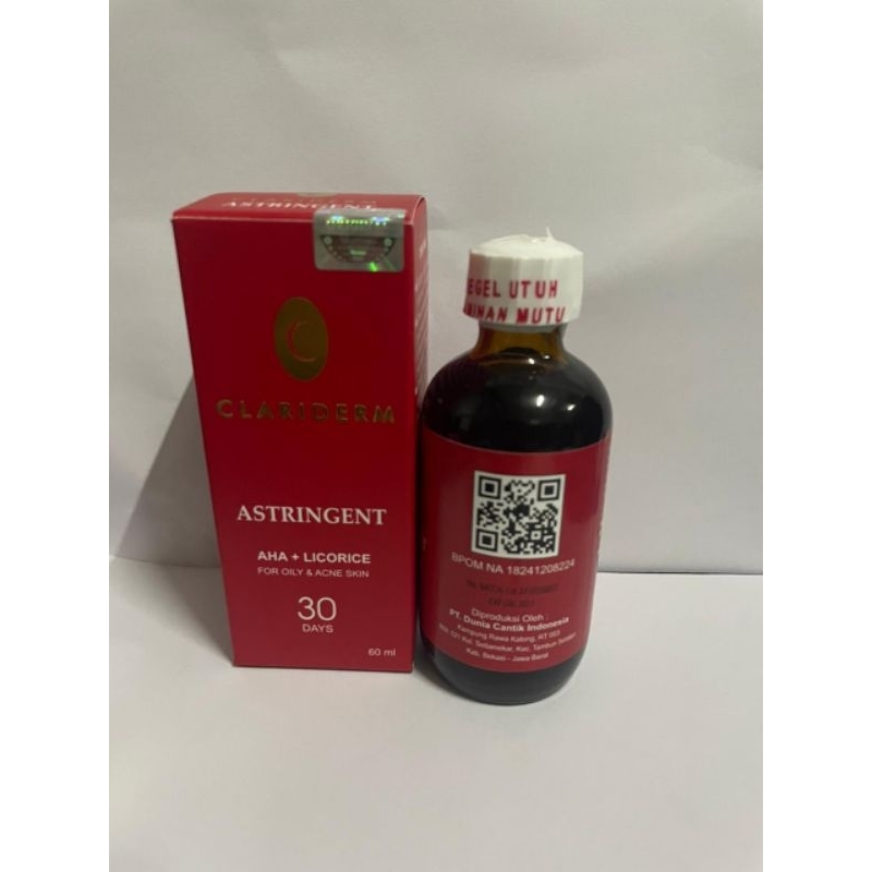 [BPOM] TONER CLARIDERM BPOM