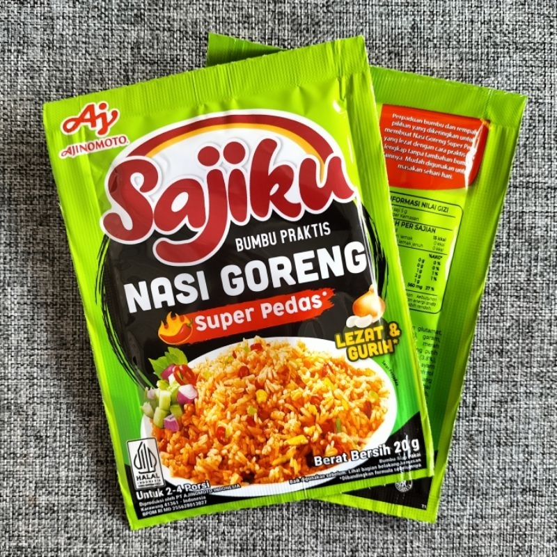 

BUMBU PRAKTIS NASI GORENG Super Pedas SAJIKU 20gr