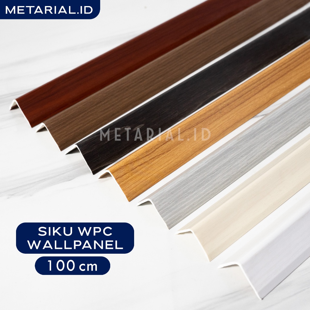 [100CM] LIST SUDUT SIKU L WPC WALLPANEL/ LIS PENUTUP WPC /TANGGA / LANTAI / 1 METER