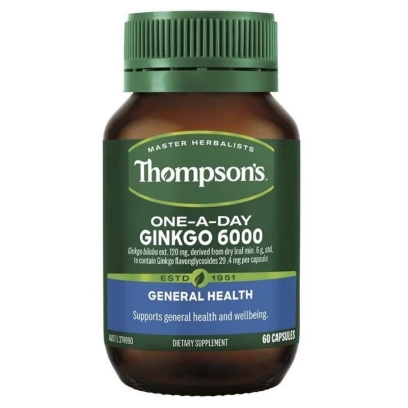 Thompson’s One-A-Day Ginkgo 6000 60 capsules