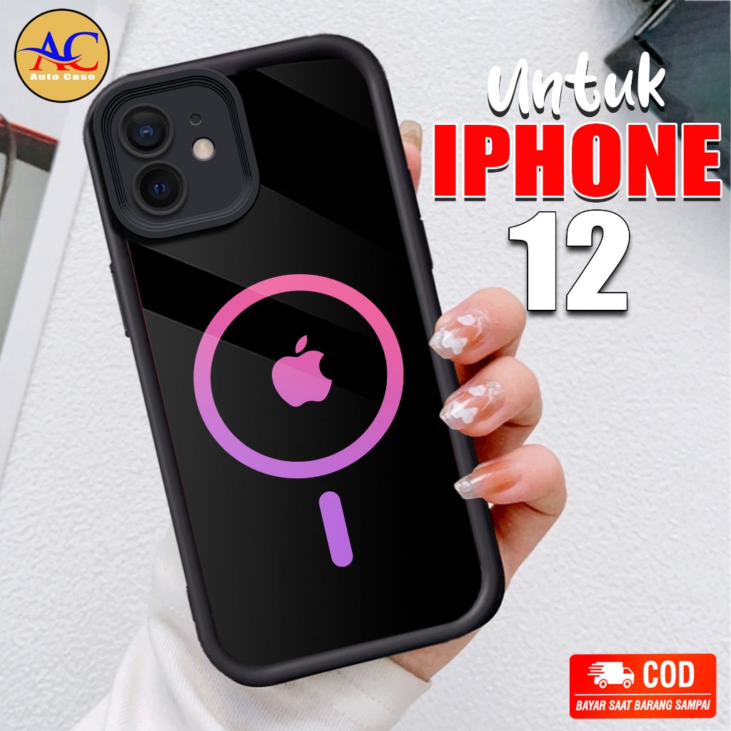 Softcase Glass kaca untuk IPHONE 12 LGH Casing Handphone Case Hp Procamera