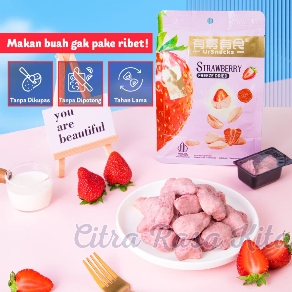 

QH TYL Ursnack Freeze Dried Fruits Snack Durian Vacum / Freeze Dried Strawbery Mango Apel Dragon