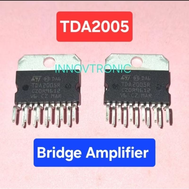 IC TDA2005 TDA-2005 RRT / ORIGINAL 12V Stereo / Bridge Audio Amplifier